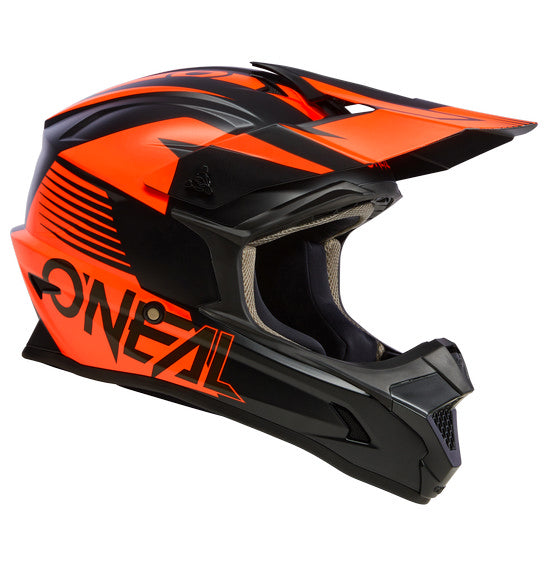O'Neal Youth 1SRS STREAM V.23 Helmet - Black/Red (Neon Orange)
