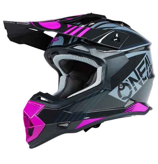O'Neal Youth 2SRS RUSH Helmet - Black/Pink
