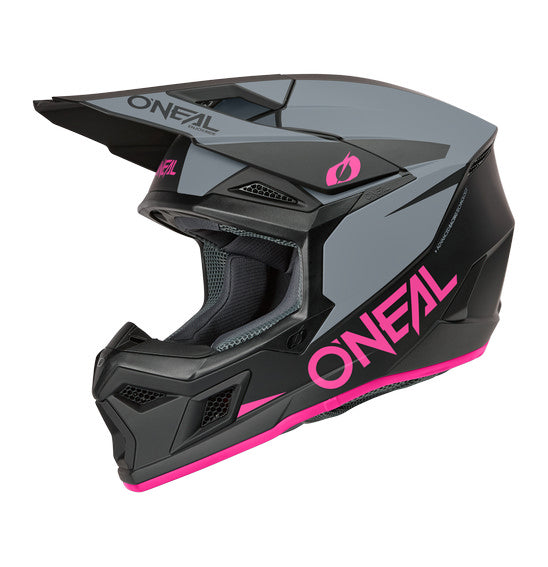 O'Neal 3SRS SOLID Helmet - Pink/Grey/Black