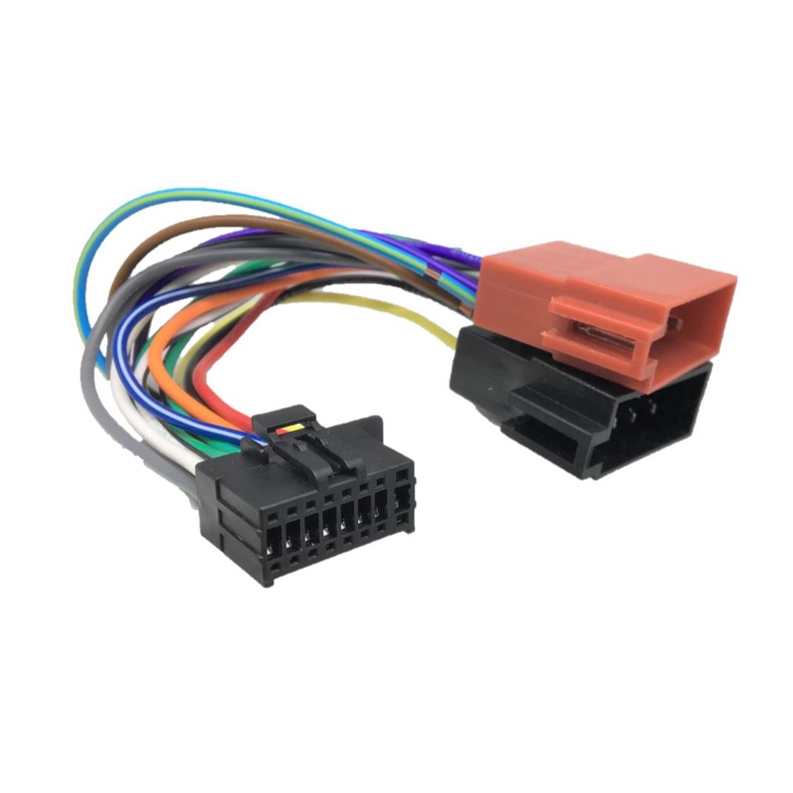 CAR STEREO KENWOOD HARNESS 2017 TO 2025  FOR SINGLE AND DOUBLE DINS 16 PIN