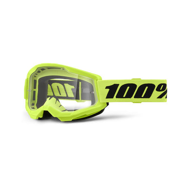100% Strata 2 Goggle Neon Yellow