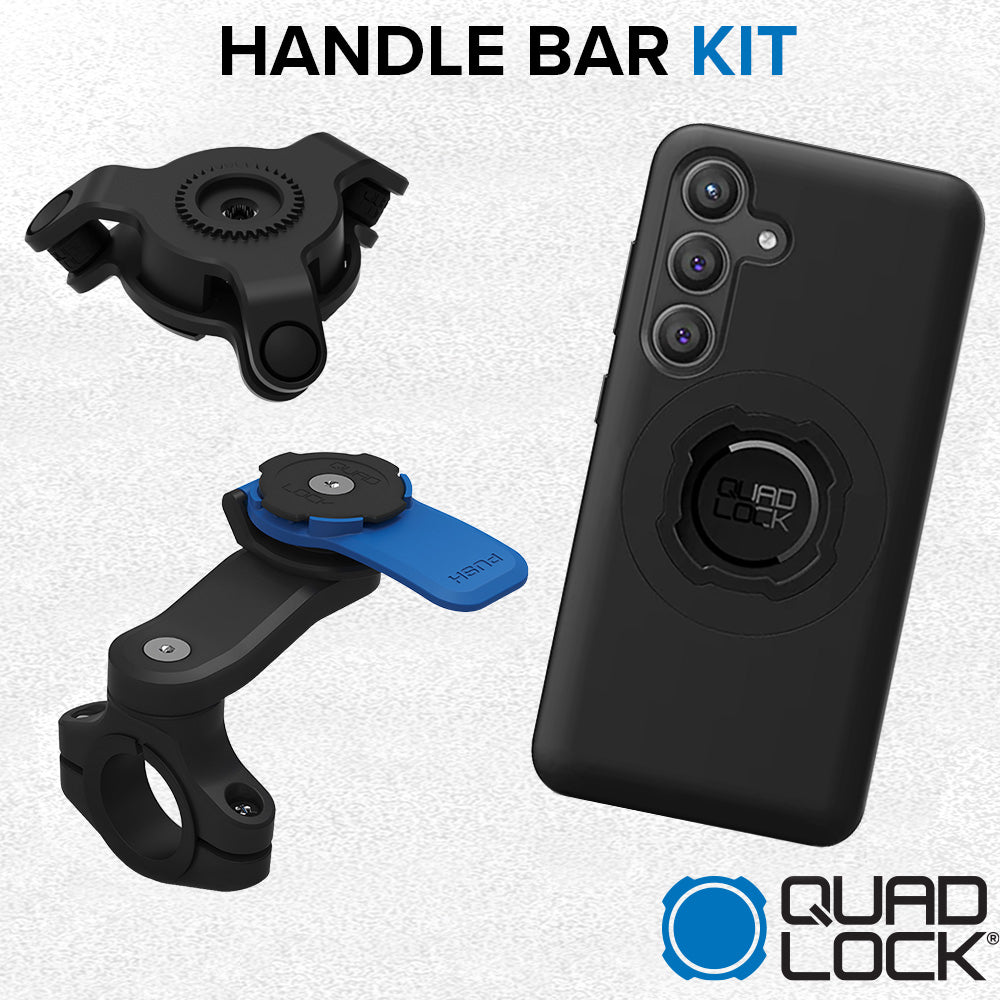 Samsung Galaxy S24 Handlebar Mount Kit Quad Lock
