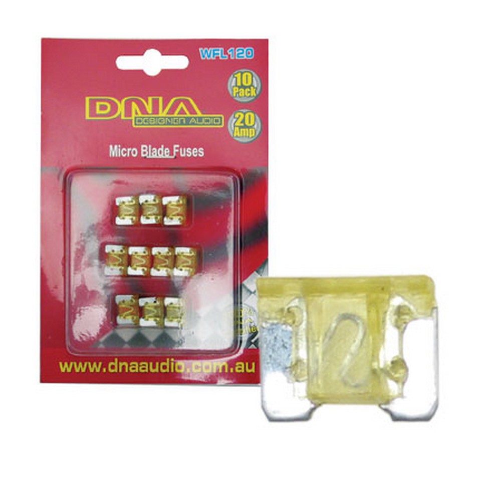 DNA BLADE FUSES MICRO 20 AMP FUSE LOW PROFILE FUSE ATT (10 PACK)