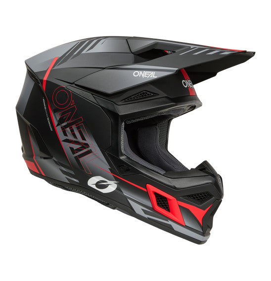 O'Neal 3SRS HAZE Helmet - Black/Grey/Red