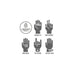 FIVE MXF1 EVO MTB Glove - feature icons