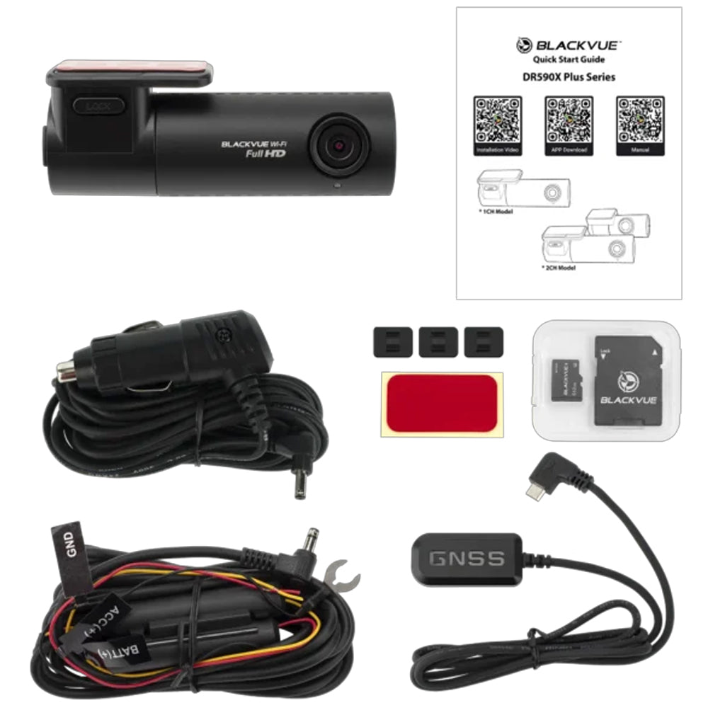 BLACKVUE DR590X-1CH FULL HD DASHCAM 32GB MICRO SD CARD