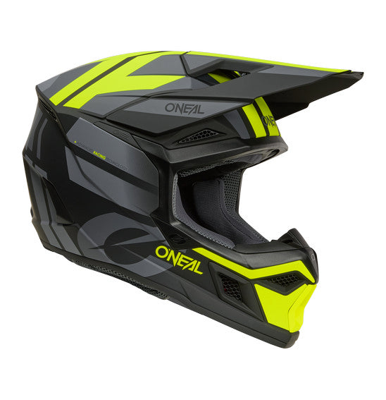 O'Neal 3SRS RIDE Helmet - Black/Grey/Neon Yellow