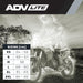M2R ADV Lite Helmet - size chart