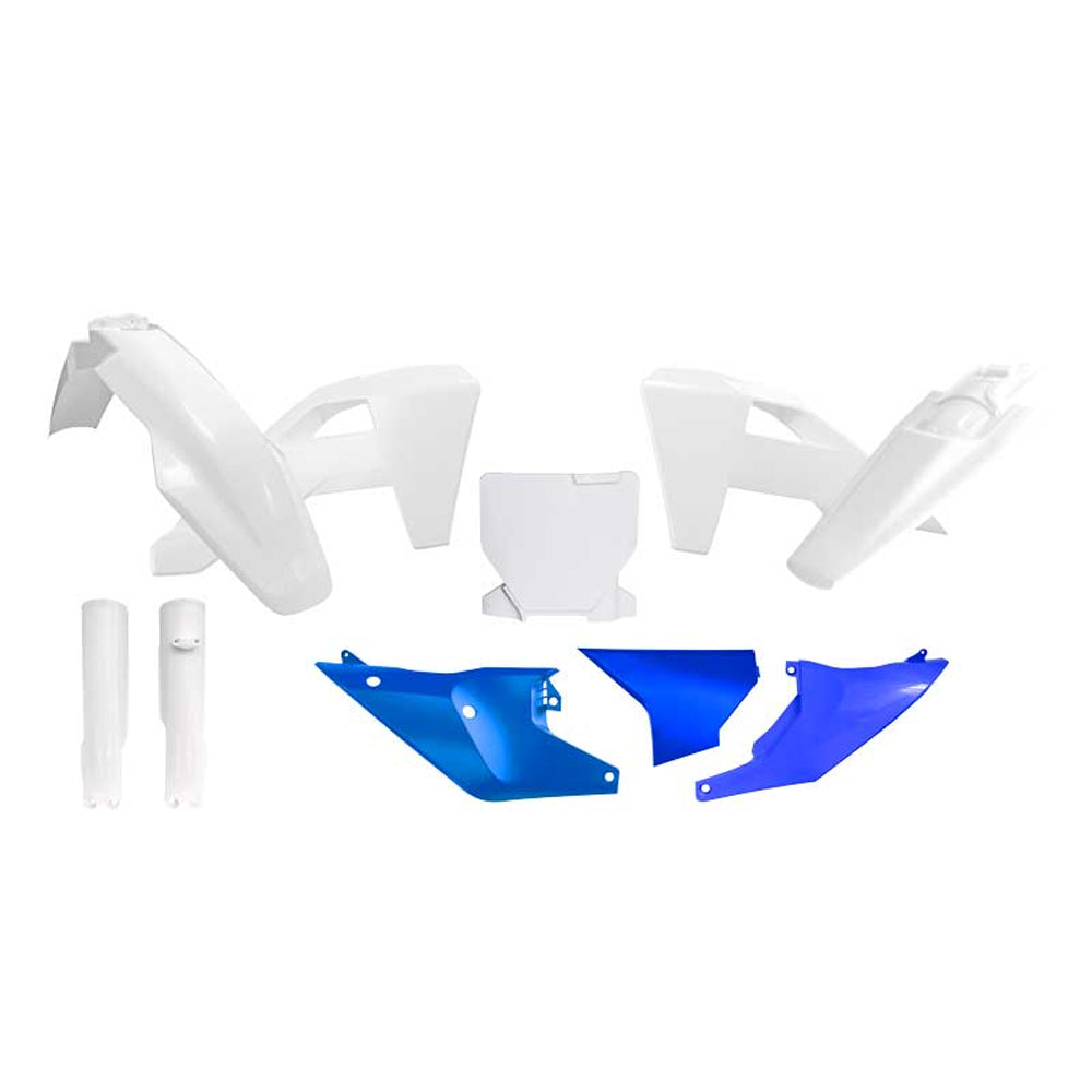 PLASTICS KIT RTECH 7 PIECE WHITE BLUE HUSQVARNA TC FC FS FX TX