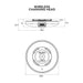 Quad Lock Wireless Charging Head - Non MAG - Dimensions