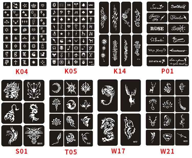 FORMULA AIRBRUSH WATERPROOF STENCIL BOOK 20PG