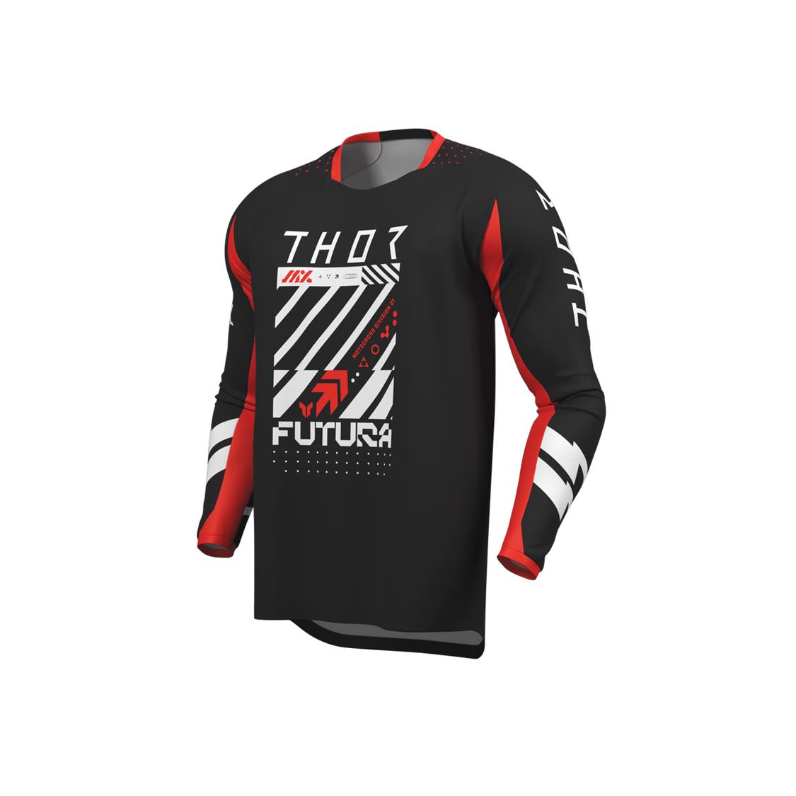 THOR YOUTH JERSEY LAUNCHMODE FUTURA BLACK/RED