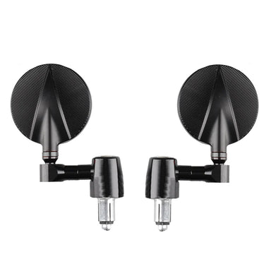 Revolution Bar End Mirrors Tarmac Alloy - Pair