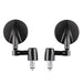 Revolution Bar End Mirrors Tarmac Alloy - Pair