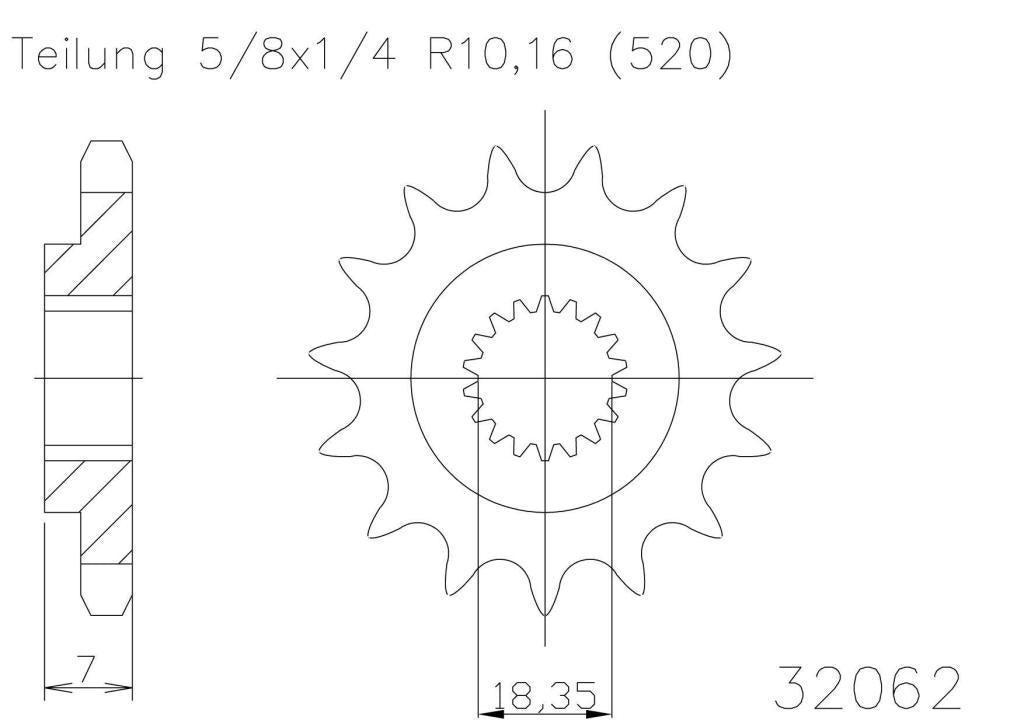 SPROCKET FRONT MOTO MASTER STEEL 13T SUZUKI RM125 81-10 13-14 RMZ250 07-12