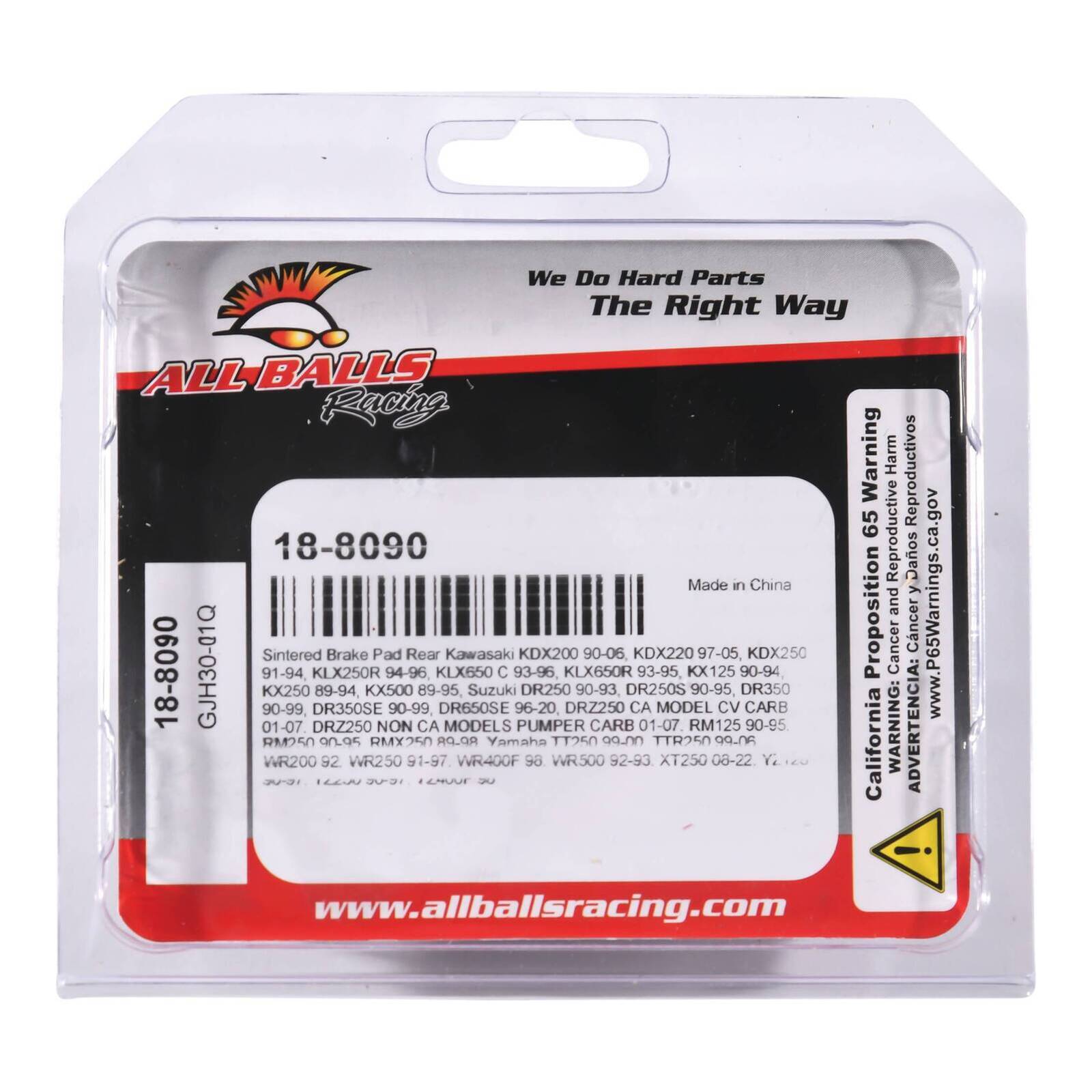 Sintered Brake Pad Rear 18-8090