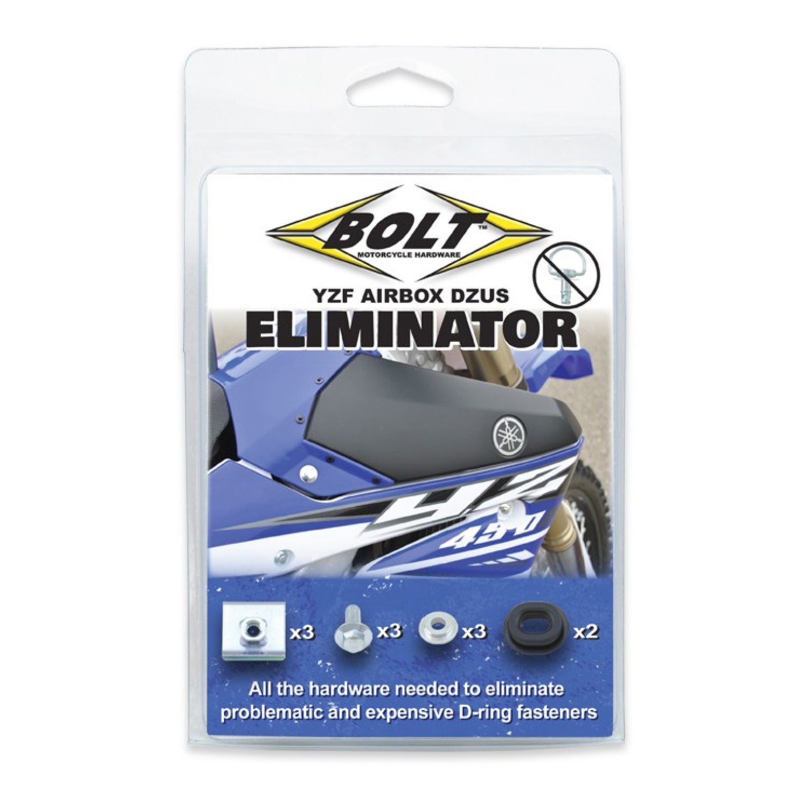 BOLT YAMAHA YZ/YZF AIRBOX DZUS ELIMINATOR KIT 14-