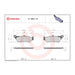 Brembo Prime Sinter Rear Brake Pads 07BB03SP