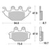 Brembo Prime Sinter Rear Brake Pads 07GR52SD