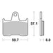 Brembo Prime Sinter Rear Brake Pads 07KA21SP
