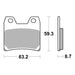 Brembo Prime Sinter Rear Brake Pads 07YA40SP