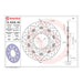 Brembo Prime Serie Oro Front Brake Disc 78B40866