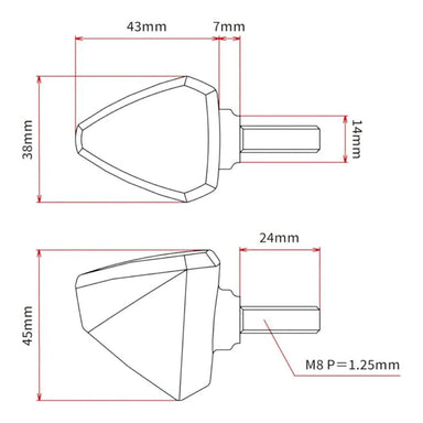 DRC 601 LED FLASHER 12V ORANGE 2PCS