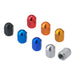 DRC ALUMINUM VALVE CAPS 2PCS ORANGE