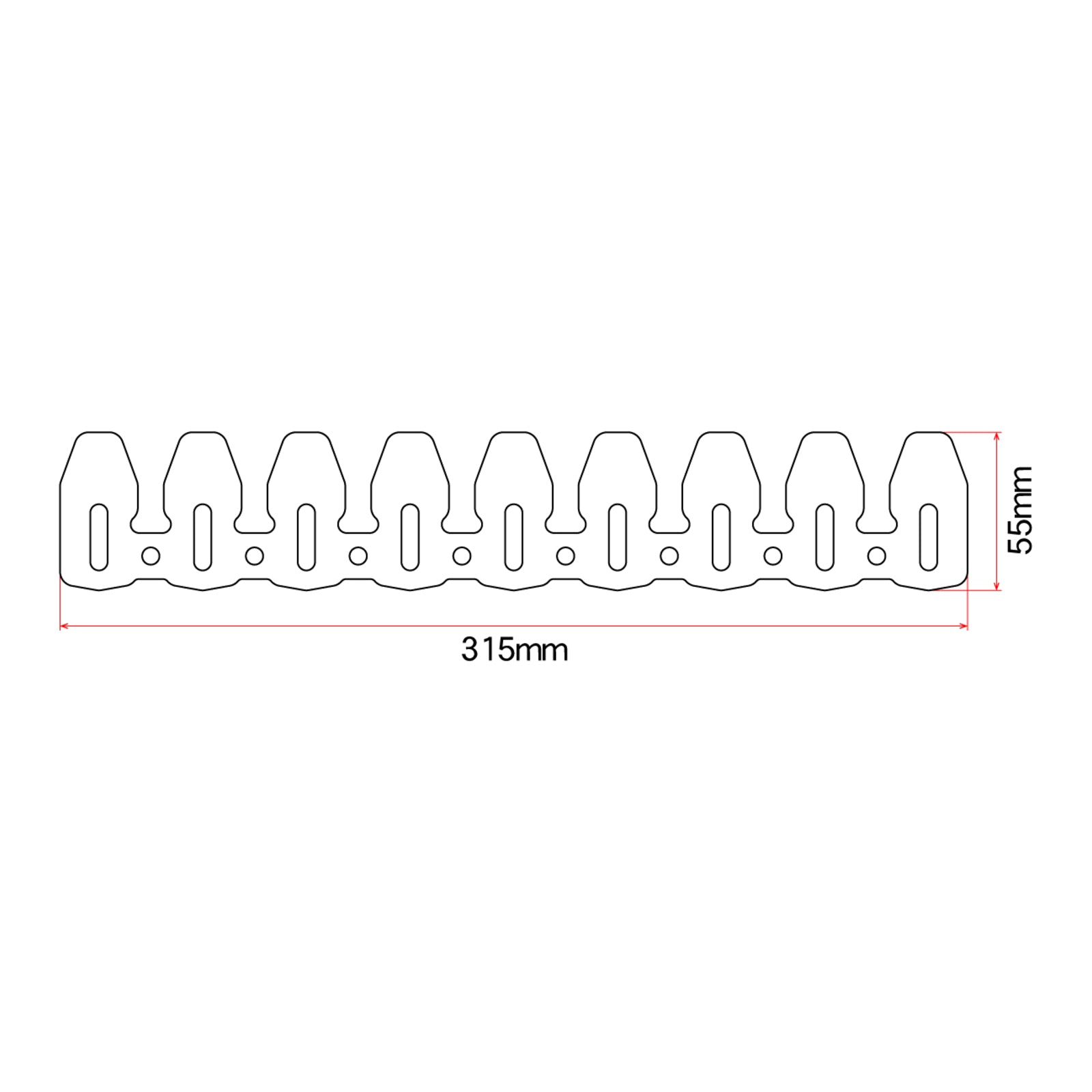 DRC Universal 4-Stroke Exhaust Pipe Guard - Titanium Color