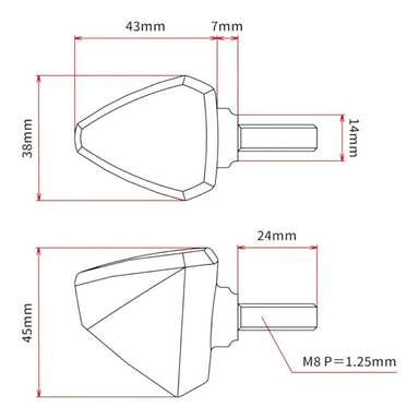 DRC 601 LED FLASHER 12V ORANGE 2PCS