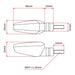 DRC 602 LED Flasher Lights (12V / Smoke / Pair)