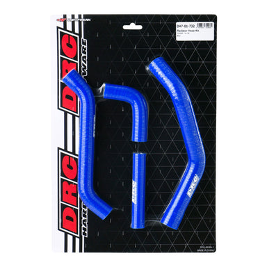 DRC Silicone Radiator Hose Kit - Yamaha YZ450F (2018–2022) - Blue