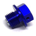 Zeta Magnetic Drain Bolt M12x1.25x10 - Blue