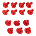 Zeta Aluminum Bolt Set Plastics Suzuki RMZ250 '10-18 17 pcs - Red