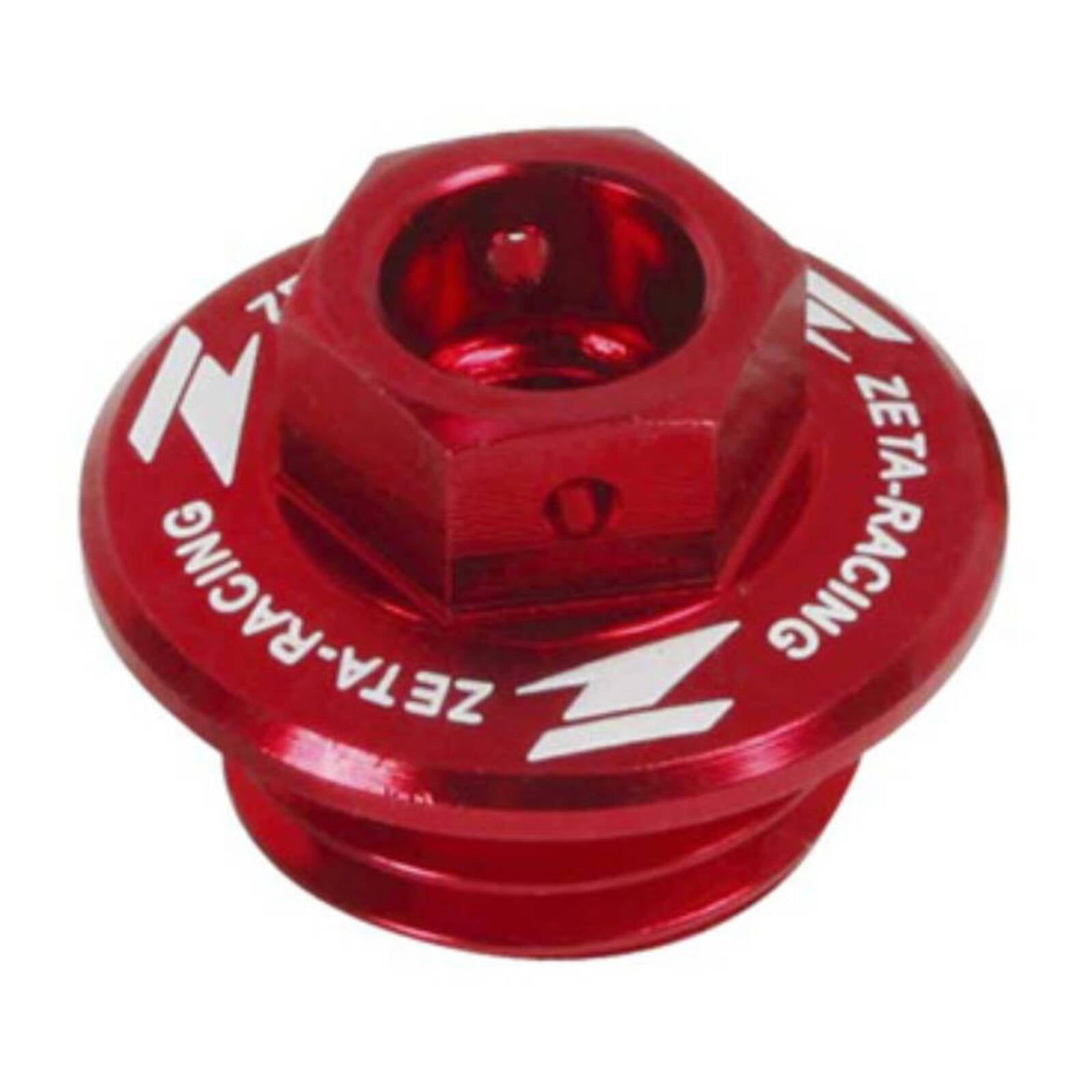 Zeta Oil Filler Plug Honda CR/CRF, Yamaha YZ/YZF/WRF, Kawasaki KLX - Red