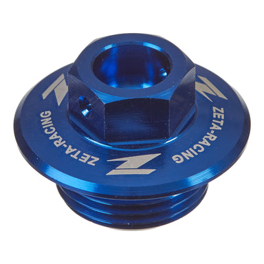 Zeta Oil Filler Plug Suzuki RM/RMZ, Yamaha Serow 250 - Blue