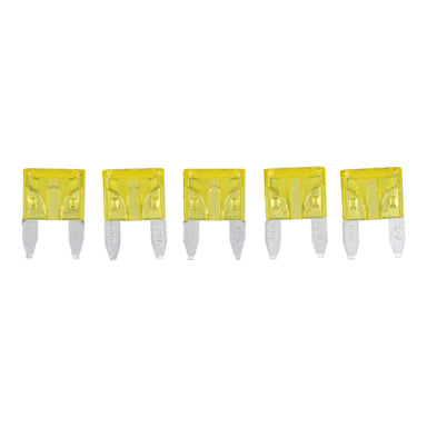 Fuse 20A Mini Blade - Yellow (Packet of 5)