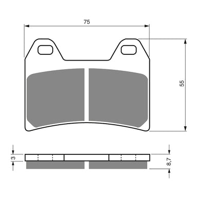 GOLDfren Brake Pads - S3 Sintered Sports