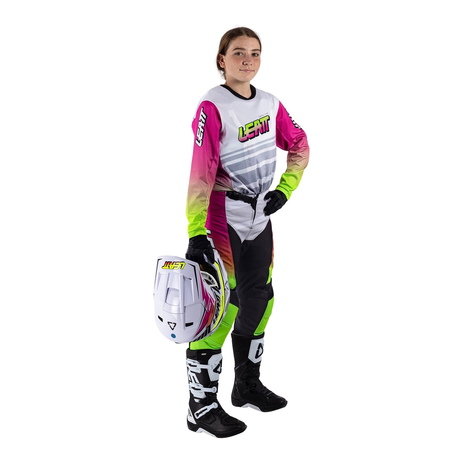 Leatt 2026 3.5 Junior Ride Kit - Retro Pink