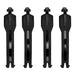 Leatt Strap Kit Adv 7.5 - Black 4-Pcs