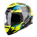LS2 FF800 Storm II Tracker Helmet - Black / Hi-Vis Yellow 06