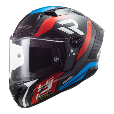 LS2 FF805C Thunder Carbon Supra Helmet - Red / Blue