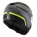 LS2 FF908 Strobe II Monza Flip Front Helmets - Matte Black / Hi-Vis Yellow 06