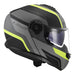 LS2 FF908 Strobe II Monza Flip Front Helmets - Matte Black / Hi-Vis Yellow 06