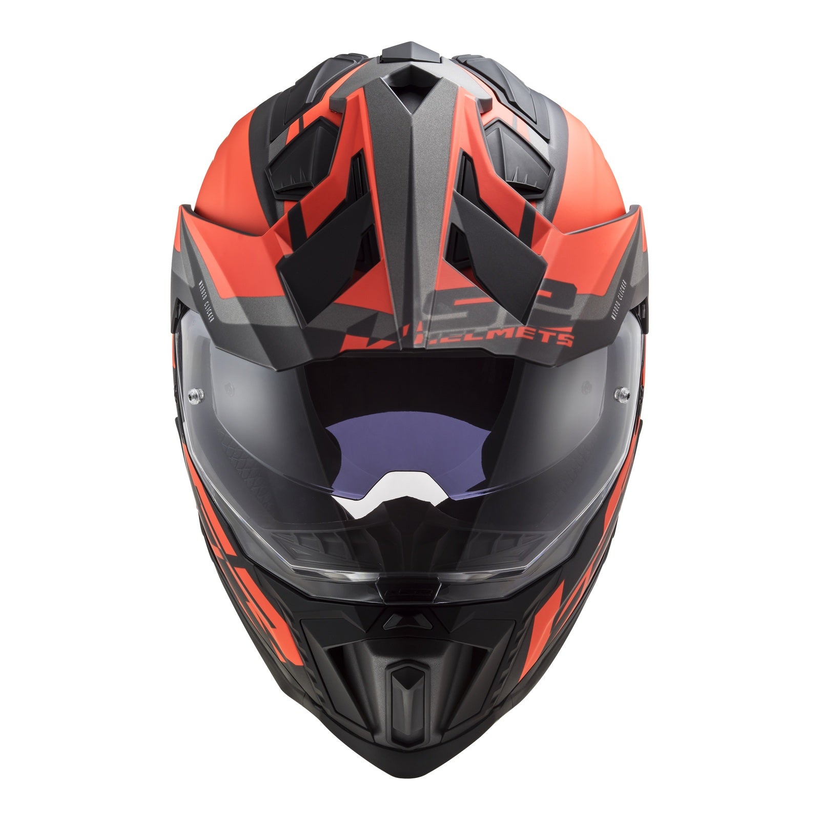 LS2 MX701 Explorer Alter Helmet - Matte Black / Orange