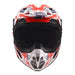 LS2 MX706J COZ Fantasy Junior Helmet - Matte White / Red / Blue