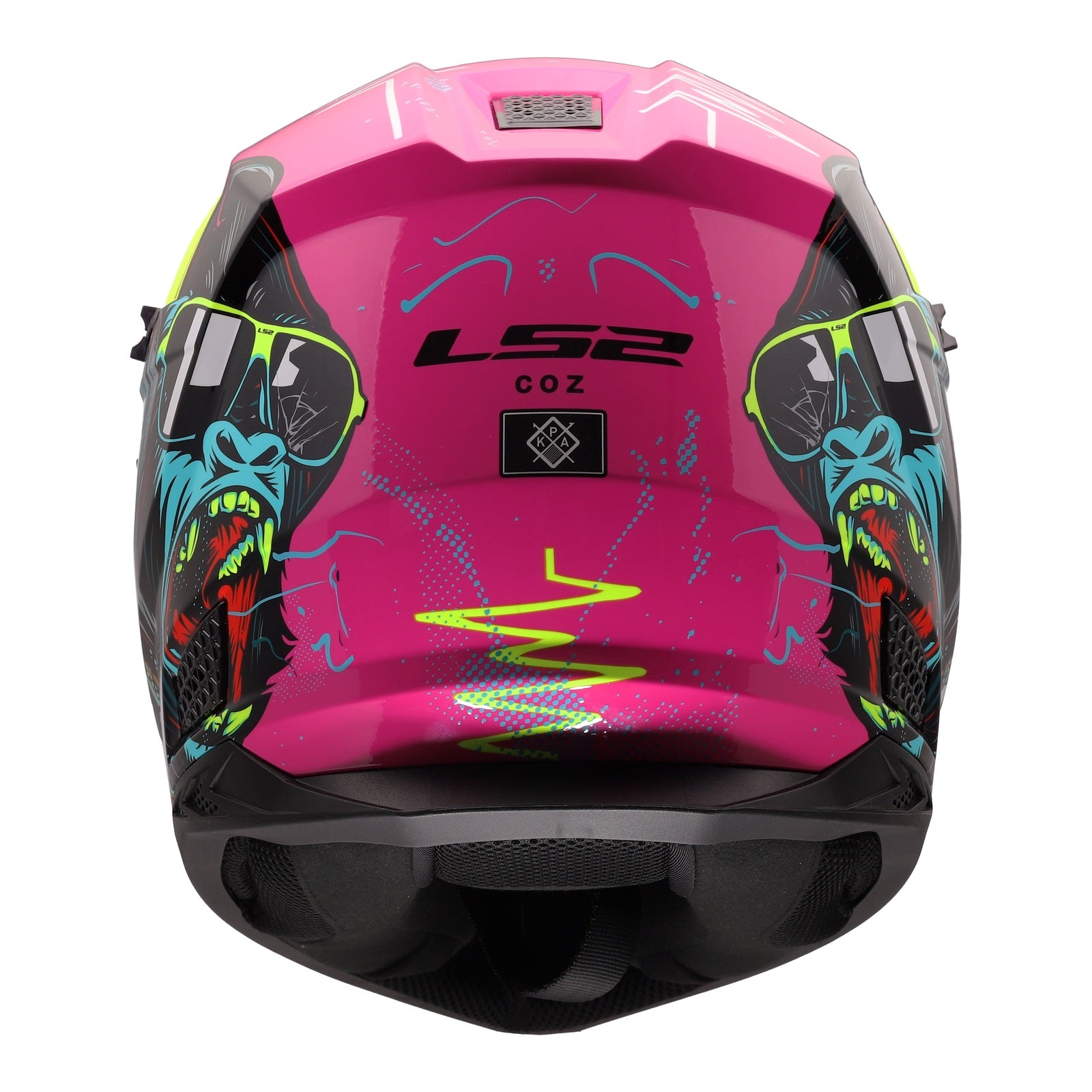 LS2 MX706J COZ Junior Gorilla Helmet - Gloss Purple 06