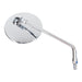 Whites Mirror - 10mm Universal RH Chrome Mirror - Left-Hand Thread