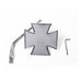 Whites Mirror - Maltese Cross 10mm Fitting