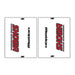 DRC Motion Front Fork Outer Decals - Showa (Clear / Red / Black)
